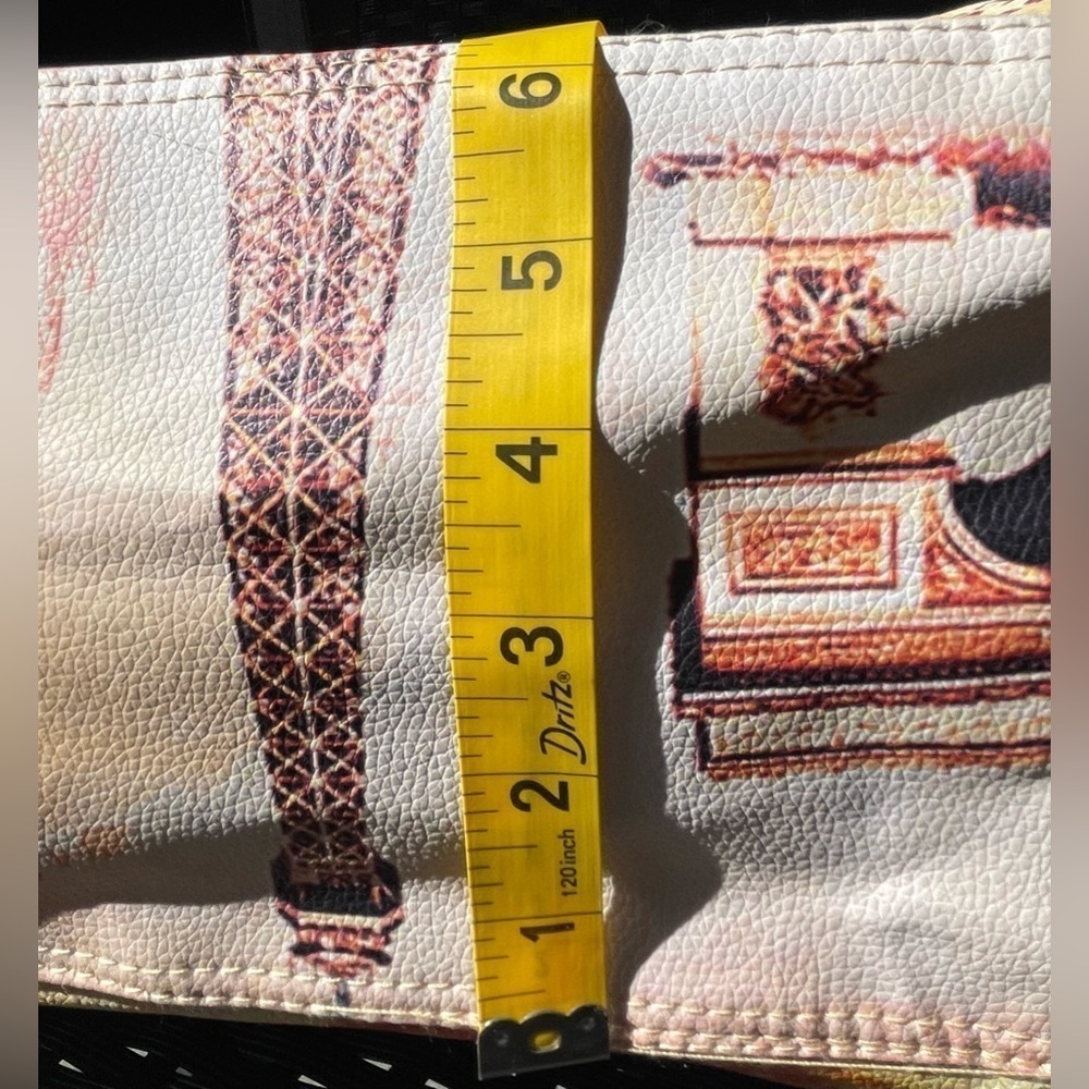 Women’s Bag,Paris Print Women's Bag - Tan and Cream,travel Bag, - Picture 2 of 11